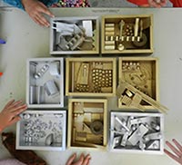 assemblage art projects from summer art camp